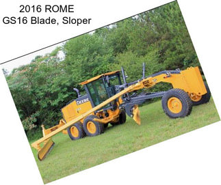 2016 ROME GS16 Blade, Sloper