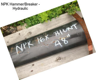 NPK Hammer/Breaker - Hydraulic