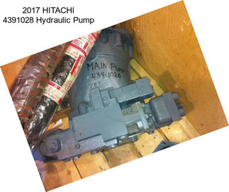 2017 HITACHI 4391028 Hydraulic Pump