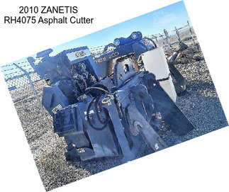 2010 ZANETIS RH4075 Asphalt Cutter