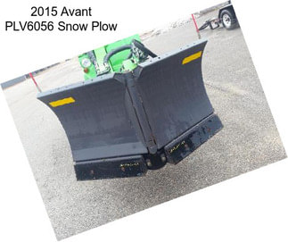 2015 Avant PLV6056 Snow Plow