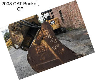 2008 CAT Bucket, GP