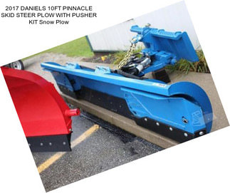 2017 DANIELS 10FT PINNACLE SKID STEER PLOW WITH PUSHER KIT Snow Plow