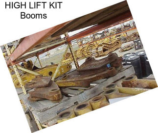 HIGH LIFT KIT Booms