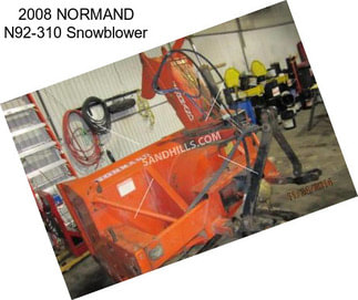 2008 NORMAND N92-310 Snowblower