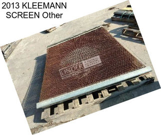 2013 KLEEMANN SCREEN Other