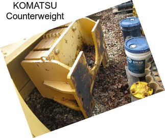 KOMATSU Counterweight