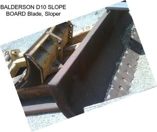 BALDERSON D10 SLOPE BOARD Blade, Sloper