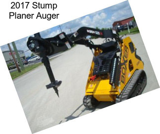 2017 Stump Planer Auger