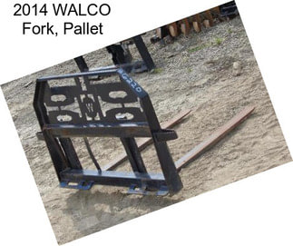 2014 WALCO Fork, Pallet