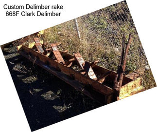 Custom Delimber rake 668F Clark Delimber