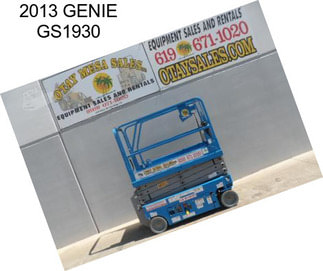 2013 GENIE GS1930