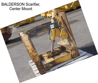 BALDERSON Scarifier, Center Mount