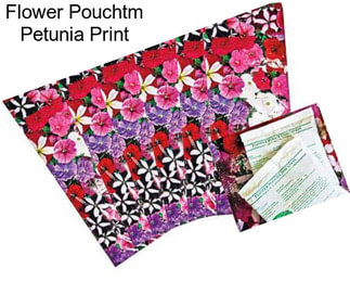 Flower Pouchtm Petunia Print