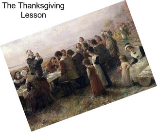 The Thanksgiving Lesson