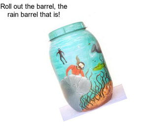 Roll out the barrel, the rain barrel that is!