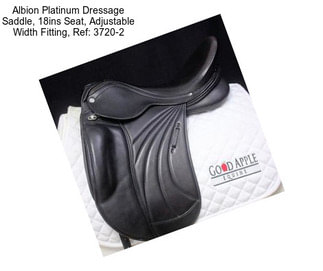 Albion Platinum Dressage Saddle, 18ins Seat, Adjustable Width Fitting, Ref: 3720-2