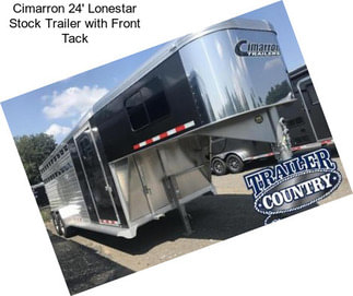 Cimarron 24\' Lonestar Stock Trailer with Front Tack