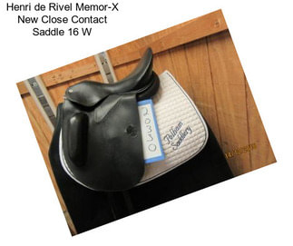 Henri de Rivel Memor-X New Close Contact Saddle 16\