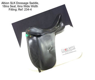 Albion SLK Dressage Saddle, 18ins Seat, 6ins Wide Width Fitting; Ref: 234-4