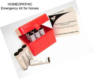 HOMEOPATHIC Emergency kit for horses