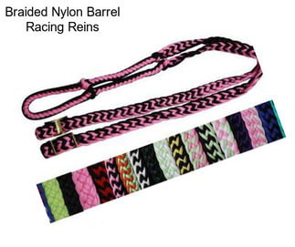 Braided Nylon Barrel Racing Reins