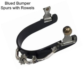 Blued Bumper Spurs with Rowels