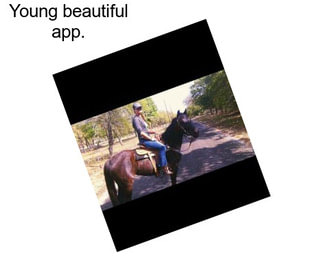 Young beautiful app.