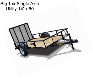 Big Tex Single Axle Utility 14\' x 60\