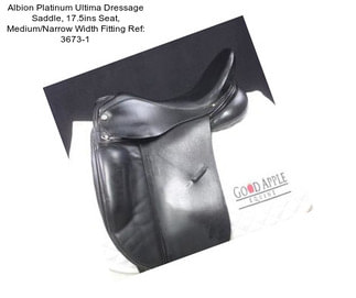 Albion Platinum Ultima Dressage Saddle, 17.5ins Seat, Medium/Narrow Width Fitting Ref: 3673-1
