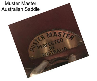 Muster Master Australian Saddle