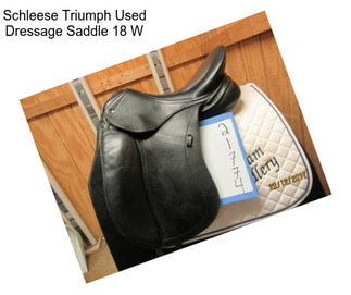 Schleese Triumph Used Dressage Saddle 18\