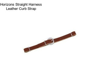 Horizons Straight Harness Leather Curb Strap