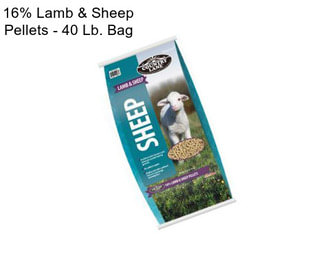 16% Lamb & Sheep Pellets - 40 Lb. Bag