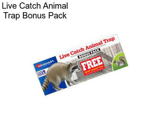 Live Catch Animal Trap Bonus Pack