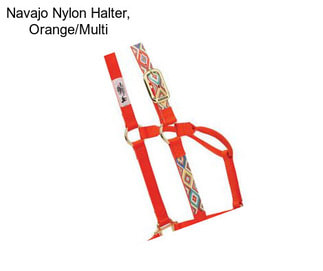 Navajo Nylon Halter, Orange/Multi