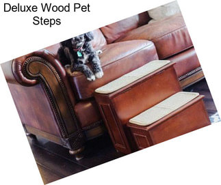 Deluxe Wood Pet Steps