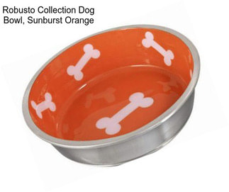 Robusto Collection Dog Bowl, Sunburst Orange