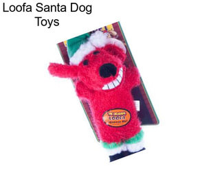 Loofa Santa Dog Toys