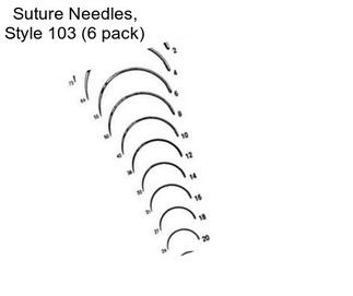 Suture Needles, Style 103 (6 pack)