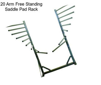 20 Arm Free Standing Saddle Pad Rack
