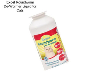 Excel Roundworm De-Wormer Liquid for Cats