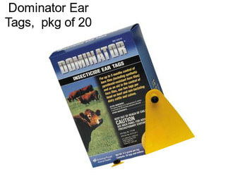 Dominator Ear Tags,  pkg of 20