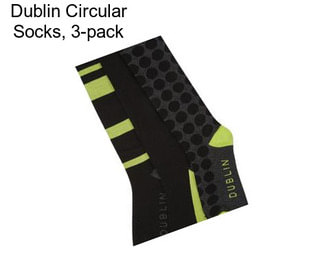 Dublin Circular Socks, 3-pack