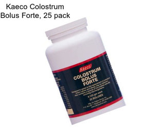 Kaeco Colostrum Bolus Forte, 25 pack