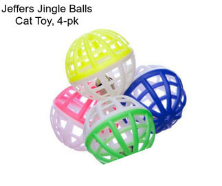 Jeffers Jingle Balls Cat Toy, 4-pk