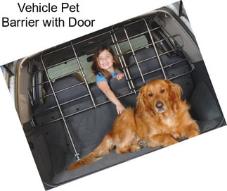 Vehicle Pet Barrier with Door