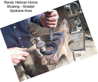 Randy Heiman Horse Shoeing - Greater Spokane Area