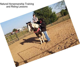 Natural Horsemanship Training and Riding Lessons