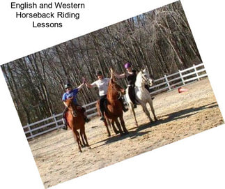 English and Western Horseback Riding Lessons